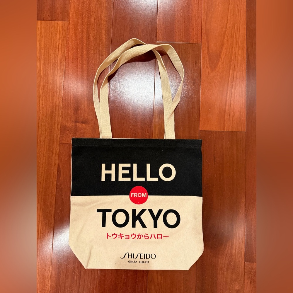 Shiseido 'Hello From Tokyo' Canvas Tote (new, never used)